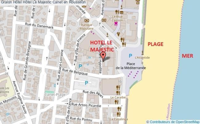 Hotel Le Majestic Canet Plage Екстер'єр фото